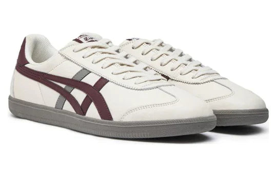 Men's Onitsuka Tiger Tokuten White Burgundy Grey Shoes