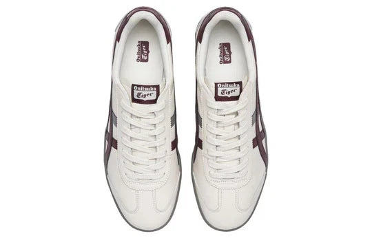 Men's Onitsuka Tiger Tokuten White Burgundy Grey Shoes