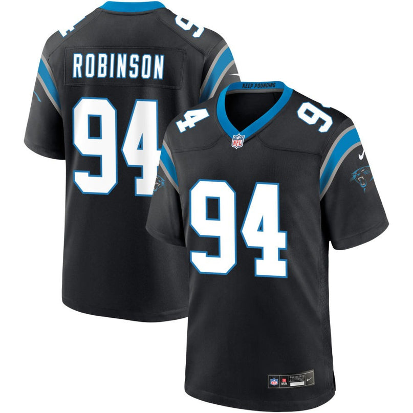 A'Shawn Robinson Carolina Panthers 2025 Game Jersey - Black