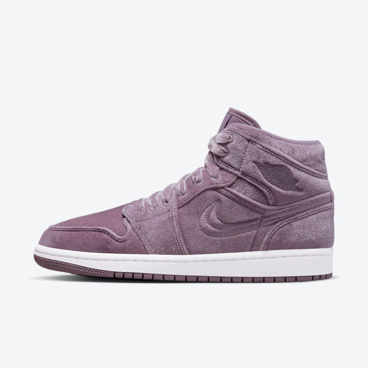 Men's Air Jordan 1 Mid 'Purple Smoke' Shoes