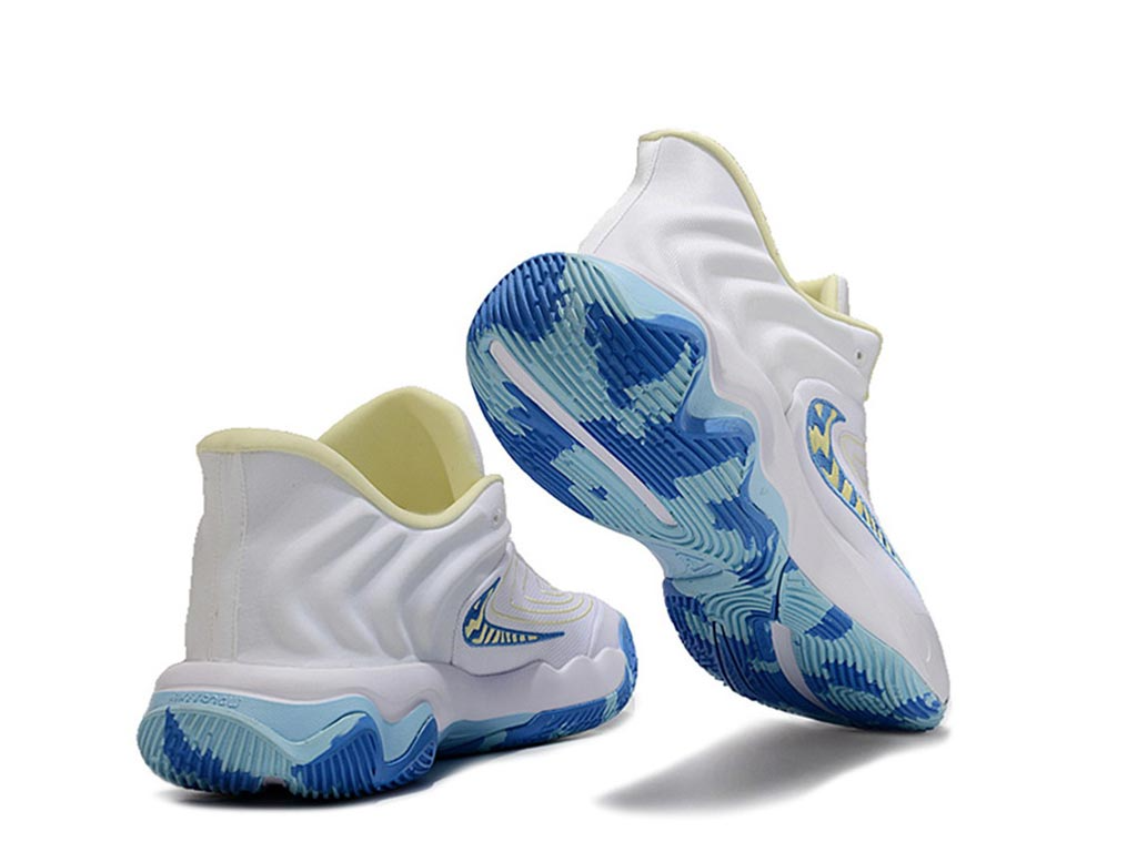 Men's Nike Giannis Immortality 4 White Blue Yellow Shoes